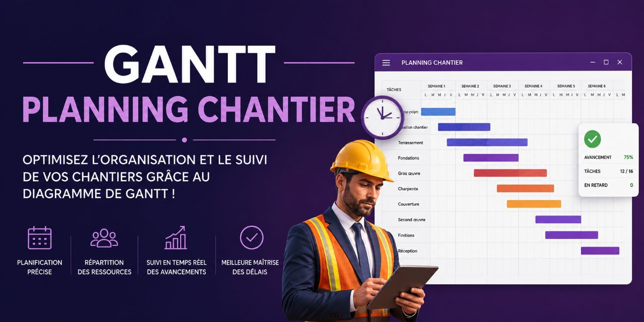 TABLEAU DE SUIVI DE BUDGET & PLANNING CHANTIER